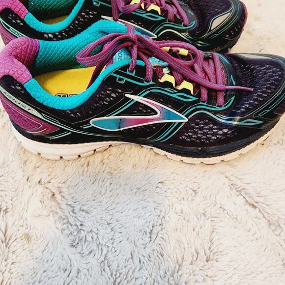 BROOKS GHOST TEAL/PURPLE ATHLETIC SHOES SIZE 8.5 - Picture 8 of 12